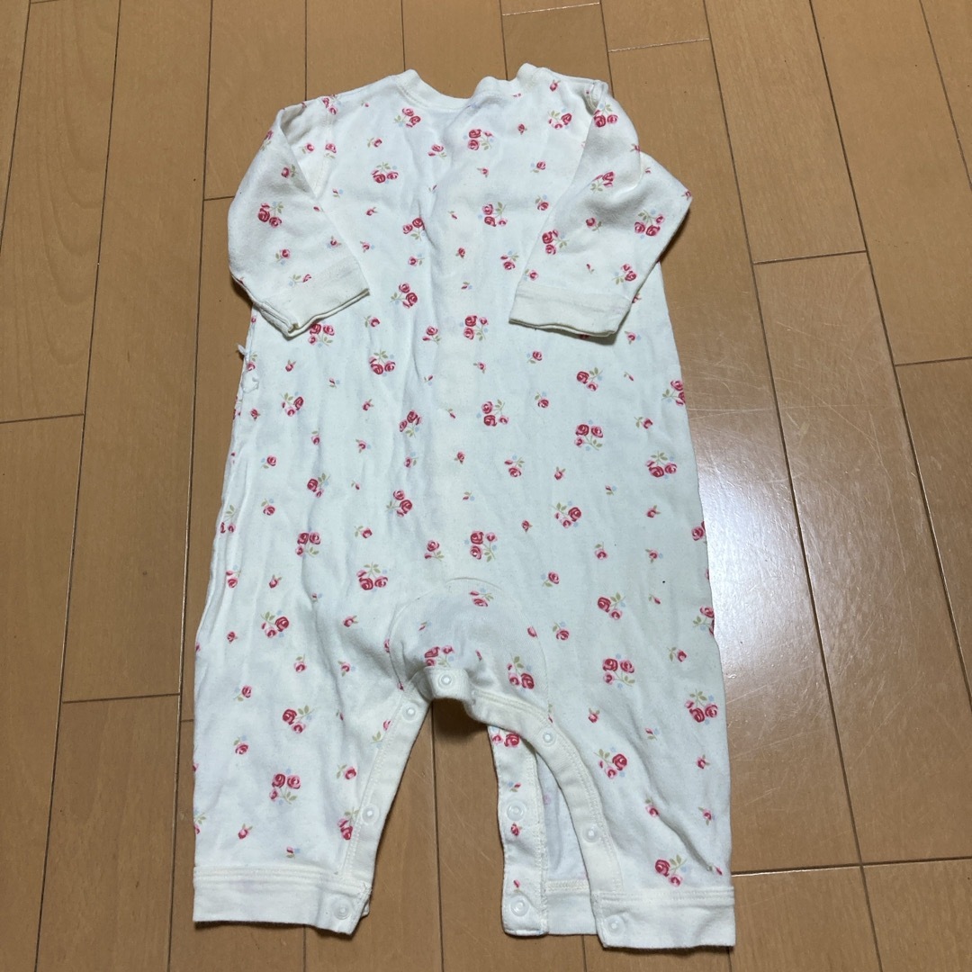 PETIT BATEAU(プチバトー)のロンパース2枚セット キッズ/ベビー/マタニティのベビー服(~85cm)(ロンパース)の商品写真