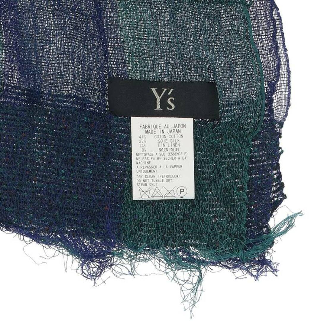Y's(ワイズ)のワイズ  YU-L06-393 チェックフリンジストール レディース レディースのファッション小物(バンダナ/スカーフ)の商品写真