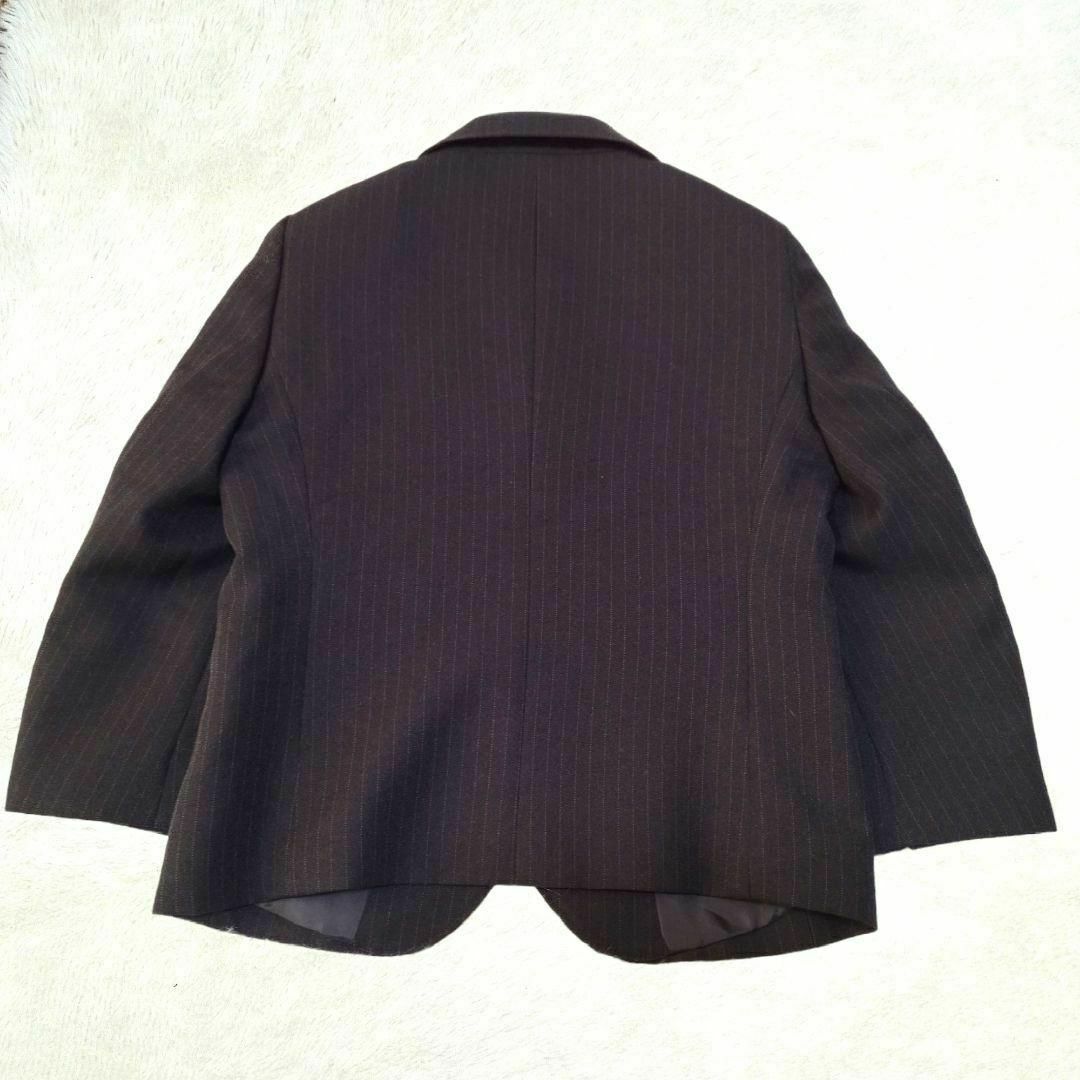 【美品】オリバーハウス フォーマル 100㎝ 男の子 黒　シャドーストライプ キッズ/ベビー/マタニティのキッズ服男の子用(90cm~)(ドレス/フォーマル)の商品写真