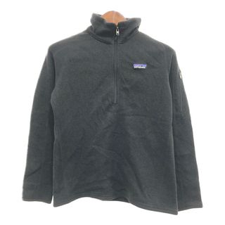 パタゴニア(patagonia)のpatagonia パタゴニア ベターセーター プルオーバー フリースジャケット アウトドア キャンプ ブラック (メンズ M) 中古 古着 P8394(その他)