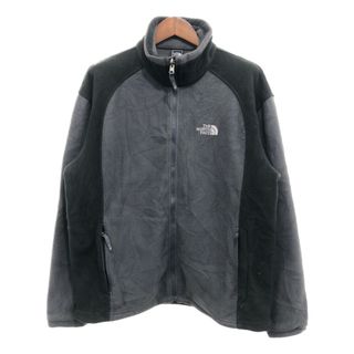 ザノースフェイス(THE NORTH FACE)のTHE NORTH FACE ノースフェイス フリースジャケット アウター アウトドア キャンプ グレー (メンズ L) 中古 古着 P8395(その他)