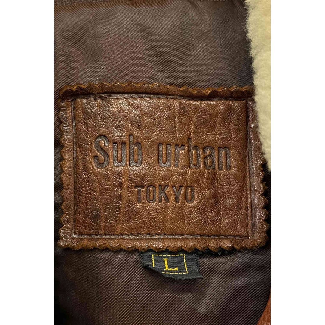 Sub urban TOKYO brown leather jacket サブアーバン フライト Sub urban TOKYO brown leather jacket サブアーバン フライト