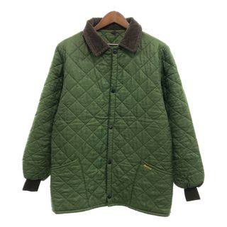 バーブァー(Barbour)のイングランド製 Barbour バブアー 中綿ナイロン キルティング ジャケット アウター カジュアル グリーン (メンズ L) 中古 古着 P8465(その他)