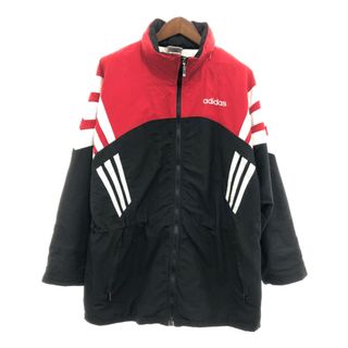 アディダス(adidas)の90年代 adidas アディダス 中綿 ジャケット アウター スポーツ ブラック (メンズ L) 中古 古着 P8469(その他)