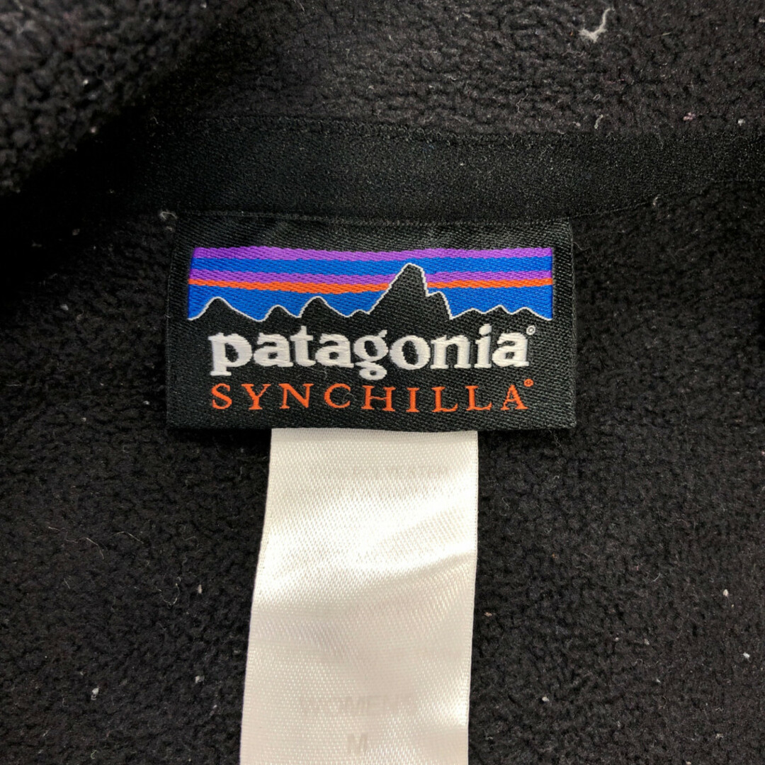 patagonia(パタゴニア)のpatagonia パタゴニア シンチラ フリースジャケット アウター アウトドア キャンプ ブラック (レディース M) 中古 古着 P8511 レディースのジャケット/アウター(その他)の商品写真