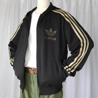 アディダス(adidas)のMサイズ/アディダス オリジナルス トラックトップ ブラック×ゴールド系(ジャージ)