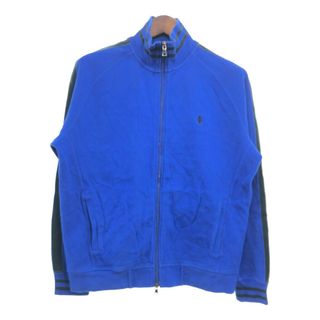 ポロラルフローレン(POLO RALPH LAUREN)のPolo by Ralph Lauren ポロ ラルフローレン ワンポイントロゴ ジップアップ スウェット アメカジ ブルー (メンズ L) 中古 古着 P8574(スウェット)