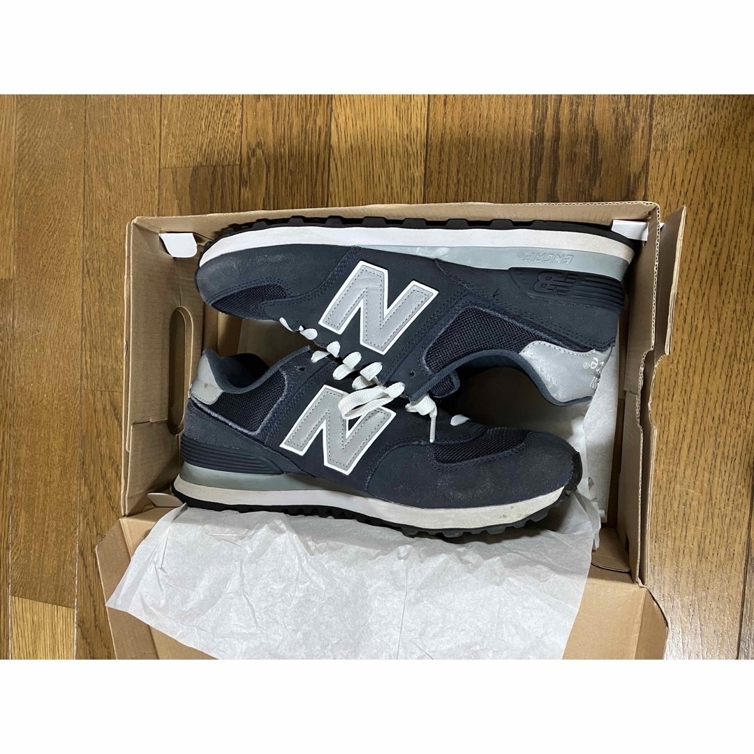 New Balance(ニューバランス)のニューバランス　M574NN 574 ネイビー　27.0 WIDTH D 箱付 メンズの靴/シューズ(スニーカー)の商品写真