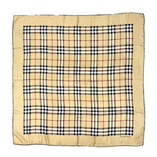 バーバリー(BURBERRY)のBURBERRY 88×86 ノバチェック ベージュ  スカーフ(バンダナ/スカーフ)