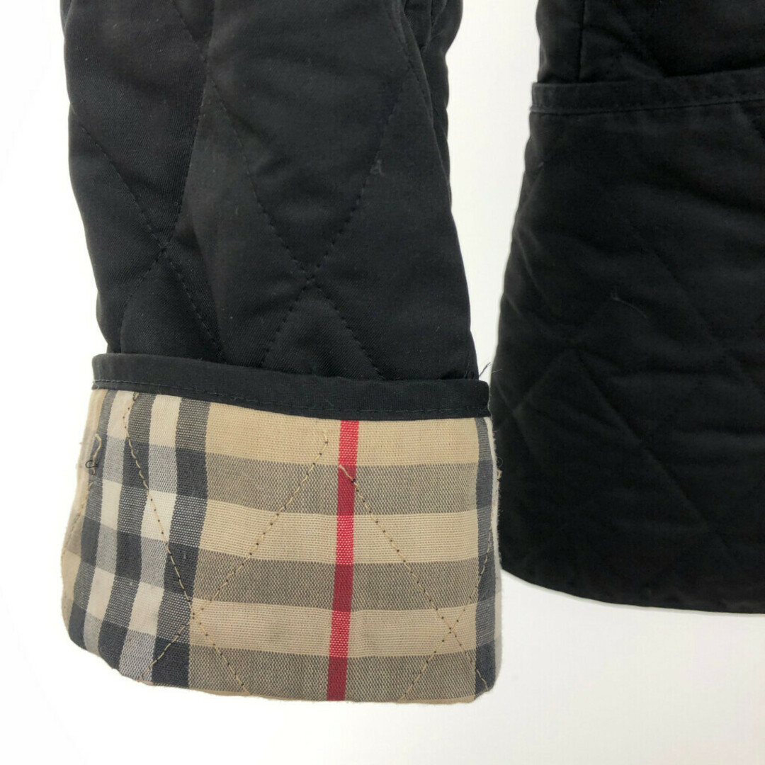 BURBERRY(バーバリー)のイングランド製 BURBERRY バーバリー キルティング ジャケット アウター ブラック (レディース L相当) 中古 古着 P8947 レディースのジャケット/アウター(その他)の商品写真