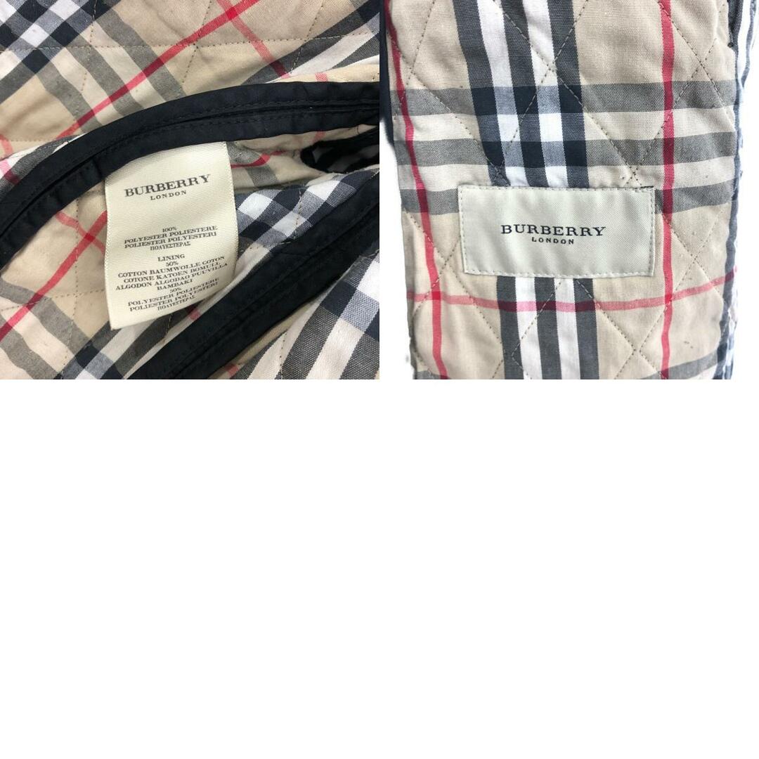 BURBERRY(バーバリー)のイングランド製 BURBERRY バーバリー キルティング ジャケット アウター ブラック (レディース L相当) 中古 古着 P8947 レディースのジャケット/アウター(その他)の商品写真