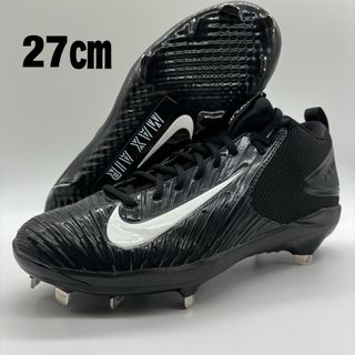 ナイキ(NIKE)のNIKE 野球 スパイク ブラック 黒 金具 27㎝ ミドルカット(シューズ)