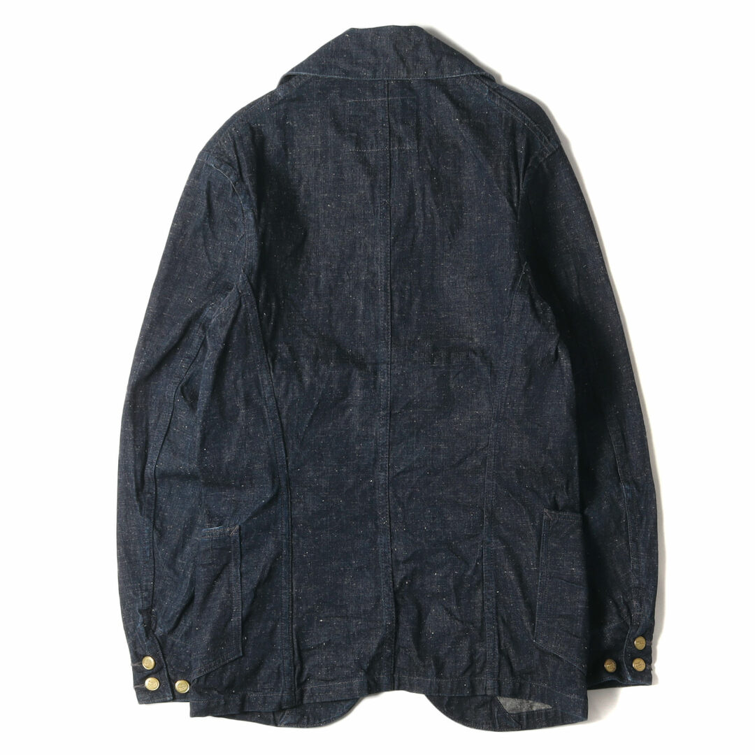 RRL(ダブルアールエル)の美品 RRL ダブルアールエル ジャケット サイズ:36(S) リジッド デニム レイルマンズ コート カバーオール インディゴ ブルー アウター ブルゾン 上着 ラルフローレン【メンズ】【中古】 メンズのジャケット/アウター(カバーオール)の商品写真