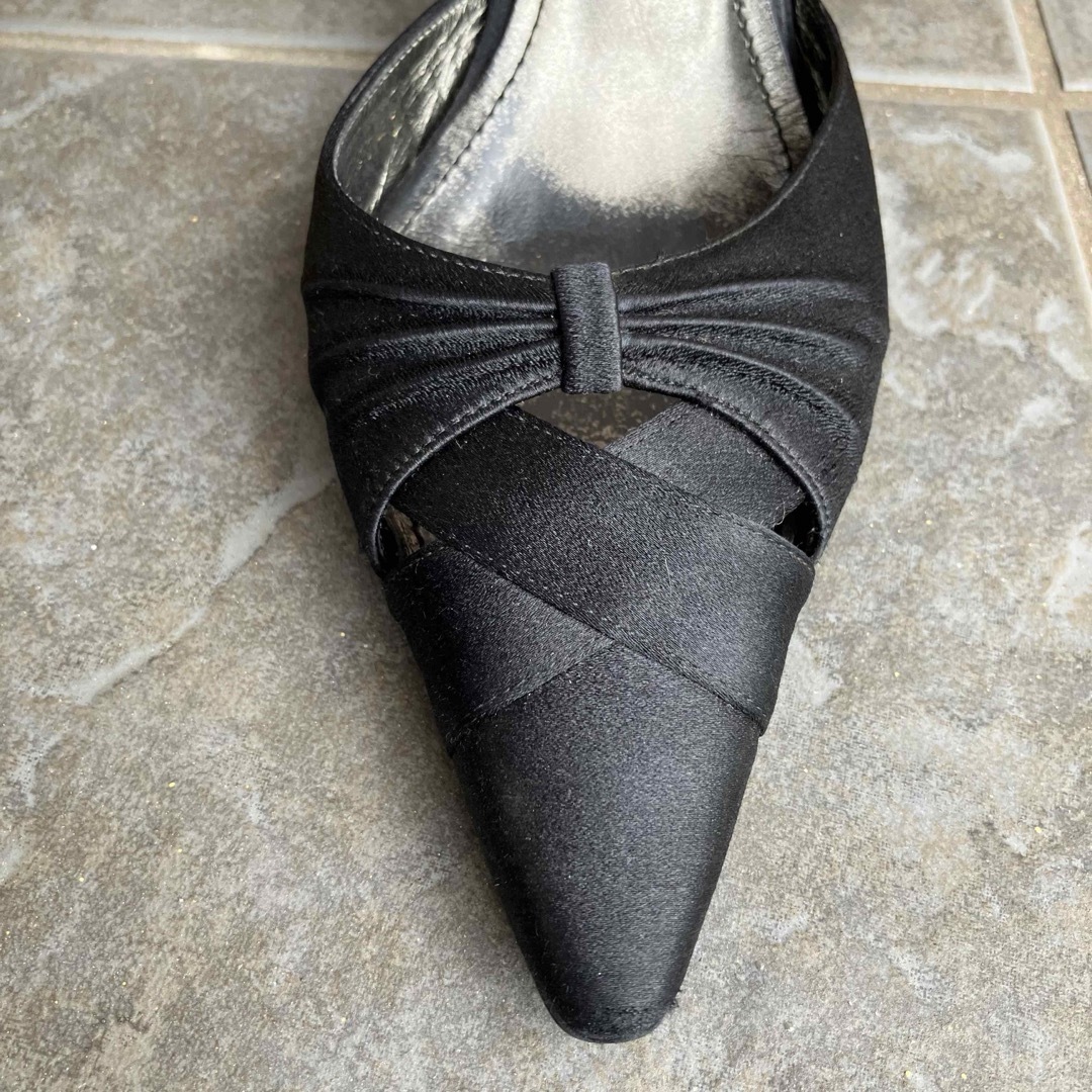 SONIA RYKIEL(ソニアリキエル)の入学式　ブラックフォーマル　パンプス　ハイヒール　ピンヒール　36 23.5 M レディースの靴/シューズ(ハイヒール/パンプス)の商品写真