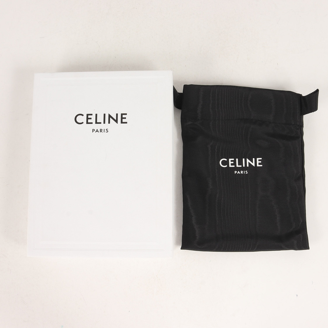 celine(セリーヌ)の新品同様 CELINE セリーヌ 現行モデル コインコンパートメント付き グレインドカーフスキン バーティカル ウォレット 10C863BEN.38SI P-SD-1231 二つ折り 長財布 ブラック 黒 9.5 X 18 CM イタリア製 【メンズ】【中古】 メンズのファッション小物(長財布)の商品写真