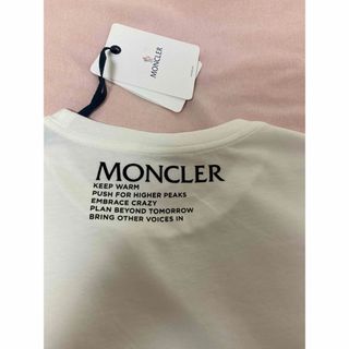 新品タグ付き　MONCLERモンクレール長袖シャツ　ホワイト　S