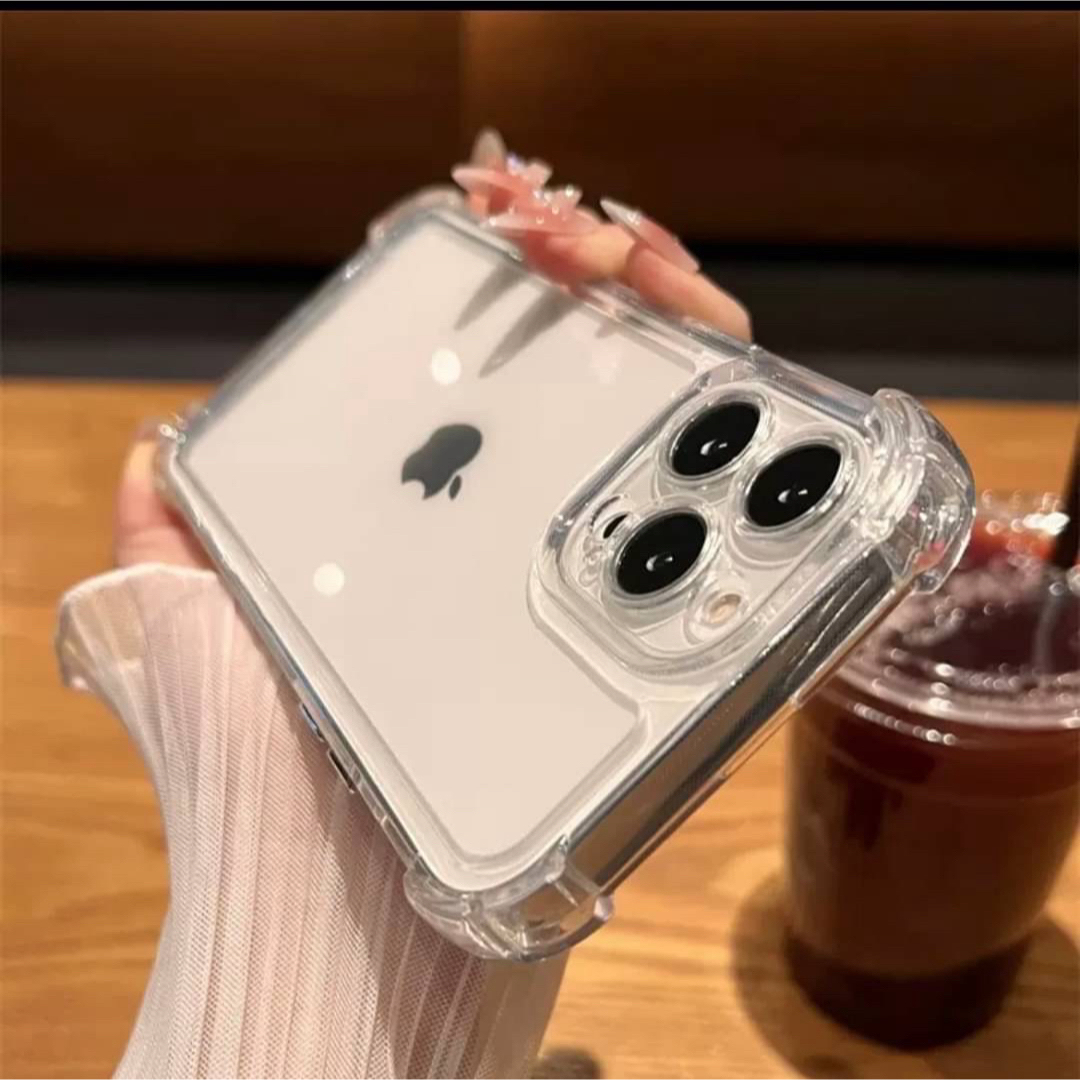 iPhone12proケース　iPhoneカバー　透明　クリア　耐衝撃　衝撃吸収 スマホ/家電/カメラのスマホアクセサリー(iPhoneケース)の商品写真