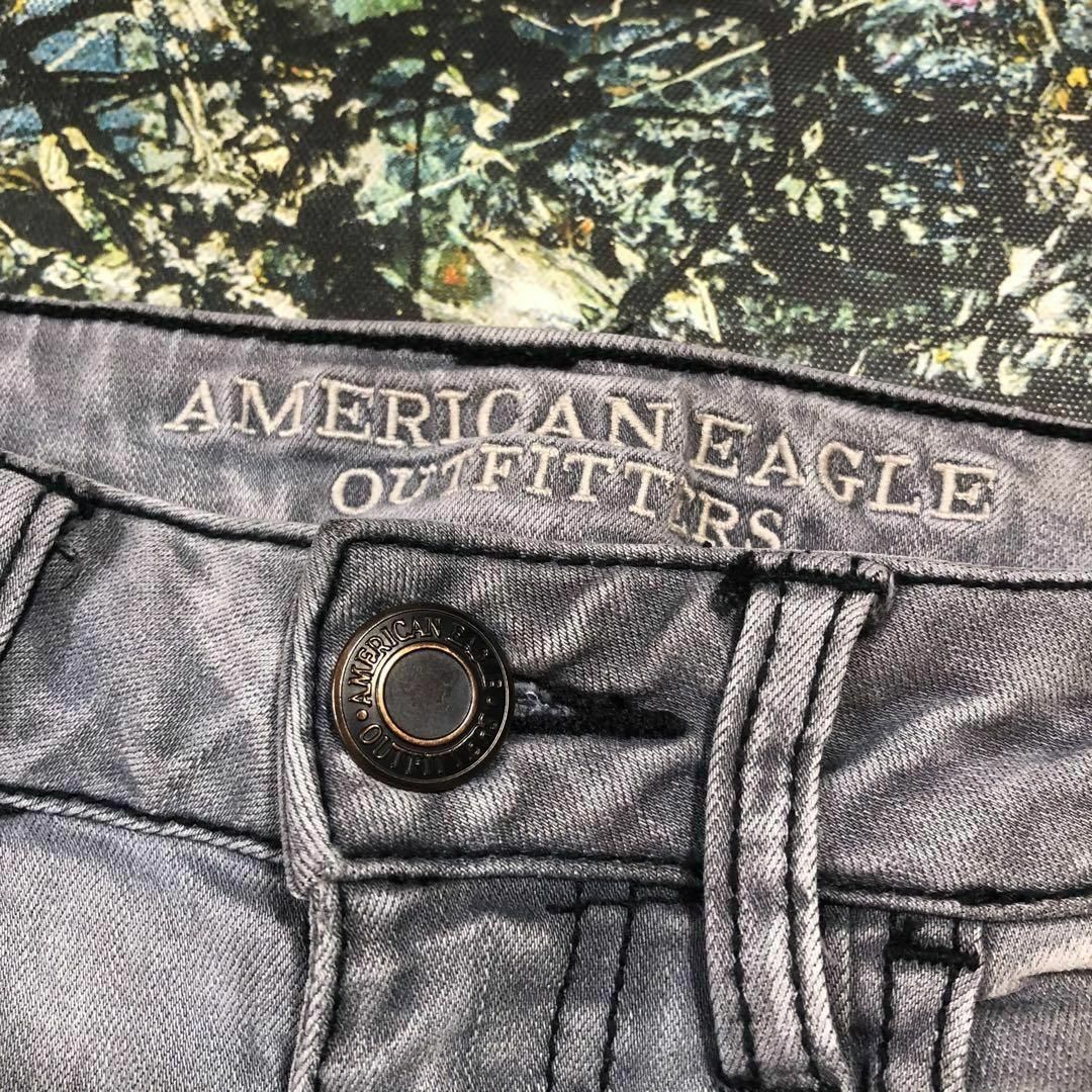 American Eagle(アメリカンイーグル)の【美品】アメリカンイーグル-AMERICAN EAGLE-ダメージスキニーパンツ レディースのパンツ(デニム/ジーンズ)の商品写真