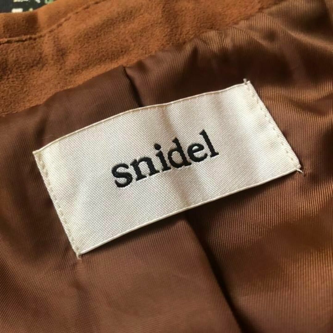 SNIDEL(スナイデル)の【美品】スナイデル-Snidel-リアルスウェードチェスターコート サイズXS レディースのジャケット/アウター(チェスターコート)の商品写真