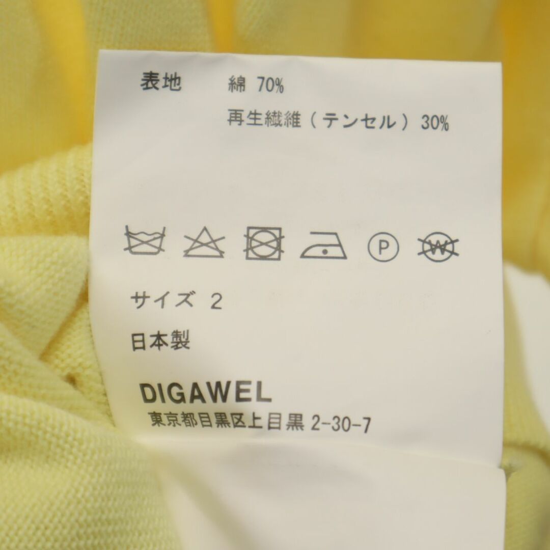 DIGAWEL - ディガウェル 日本製 長袖 セーター 2 イエロー系