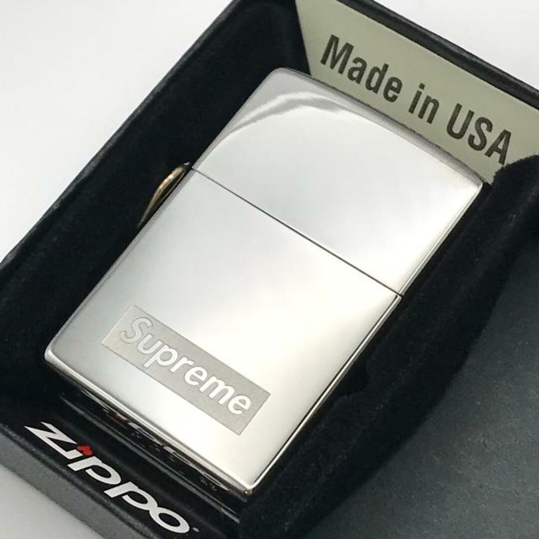 Supreme(シュプリーム)のSupreme シュプリーム ボックスロゴ Zippo ジッポ USA チェーン オイル ライター シルバー 未使用保管品 Y01 メンズのメンズ その他(その他)の商品写真