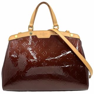 ルイヴィトン(LOUIS VUITTON)の【在庫一掃】LOUIS VUITTON ルイヴィトン 2WAY モノグラムヴェルニ ブレアMM ハンドバッグ ショルダーバッグ 肩掛け ダークパープル ボルドー 鞄 かばん M90233    グリヨット ボルドー ゴールド金具 レディース【中古品】(ハンドバッグ)