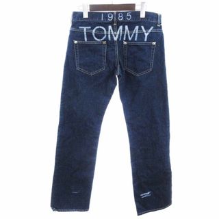 トミー(TOMMY)のトミー ジーンズ デニムパンツ ストレート プリント インディゴ S ■GY3(デニム/ジーンズ)