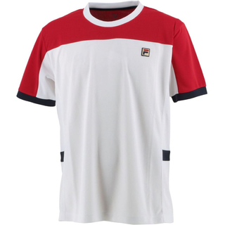 フィラ(FILA)のFILA フィラ テニスウェア 半袖Tシャツ VM5576ホワイト メンズM新品(ウェア)