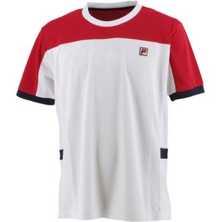 フィラ(FILA)のFILA フィラ テニスウェア 半袖Tシャツ VM5576ホワイト メンズM新品(ウェア)