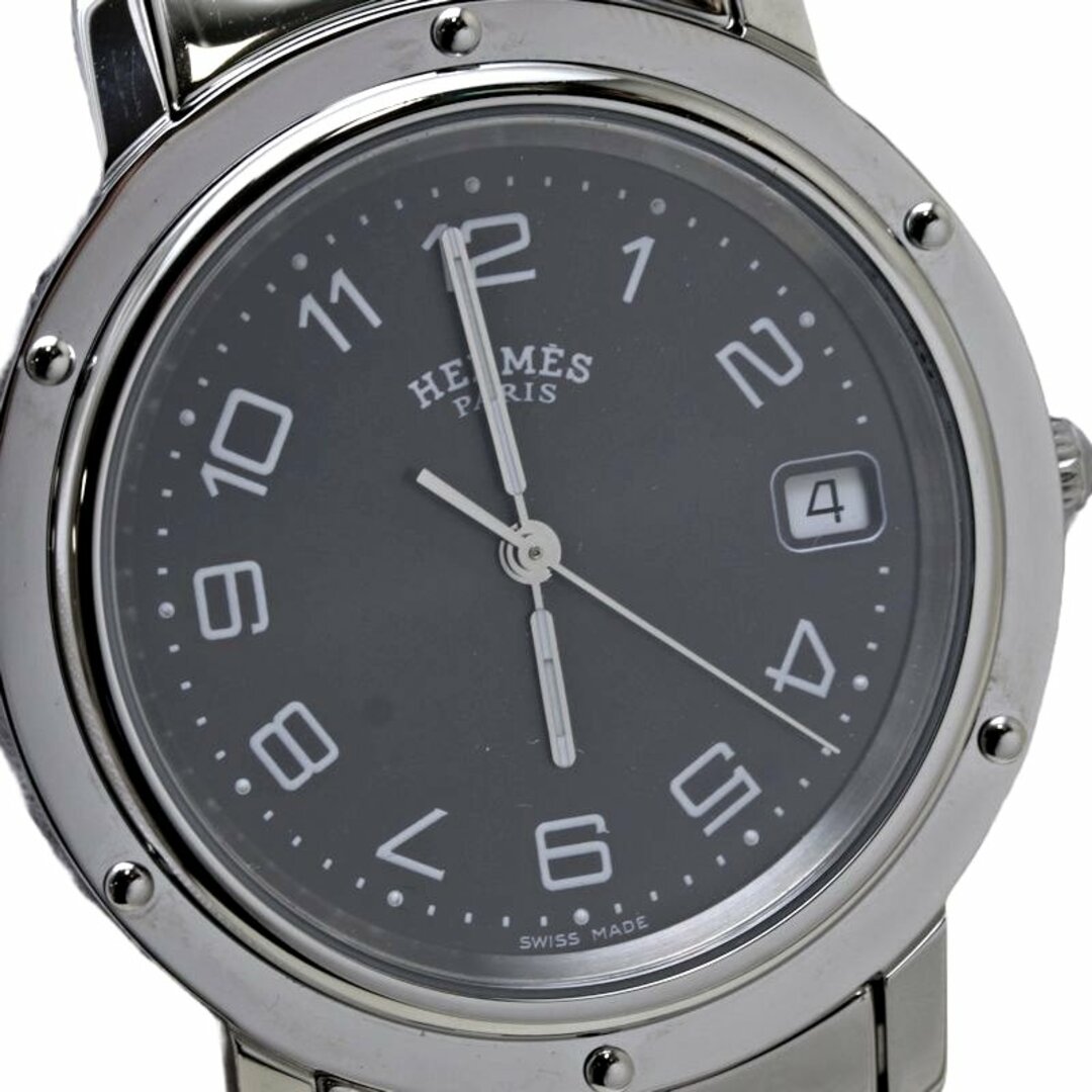Hermes(エルメス)のHERMES エルメス クリッパー CL6.710.230 3754【磨き済/電池交換済】 旧バックル ステンレススチール メンズ/130098【中古】【腕時計】 メンズの時計(腕時計(アナログ))の商品写真