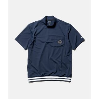 エフシーアールビー(F.C.R.B.)のFCRB TRAINING RIBBED HEM MOCKNECK TOP 紺(Tシャツ/カットソー(半袖/袖なし))