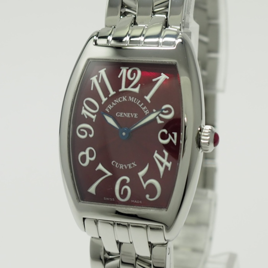 FRANCK MULLER トノーカーベックス クオーツ SS レッド文字盤 メンズの時計(腕時計(アナログ))の商品写真