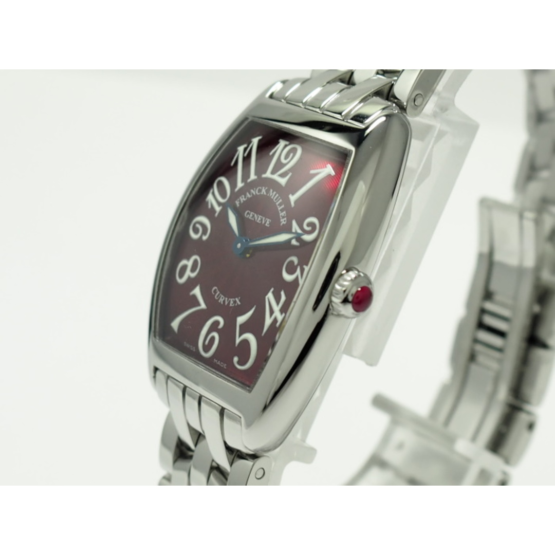 FRANCK MULLER トノーカーベックス クオーツ SS レッド文字盤 メンズの時計(腕時計(アナログ))の商品写真