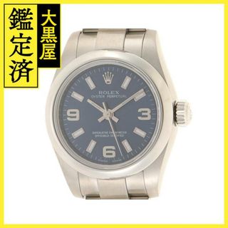 ロレックス(ROLEX)のロレックス　オイスターパーペチュアル　176200　ブルー文字盤　433(腕時計)