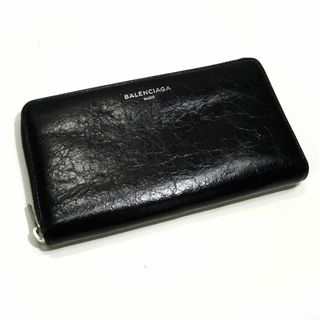 BALENCIAGA - BALENCIAGA ラウンドファスナー 長財布 レザー BALENCIAGA - BALENCIAGA ラウンドファスナー 長財布 レザー
