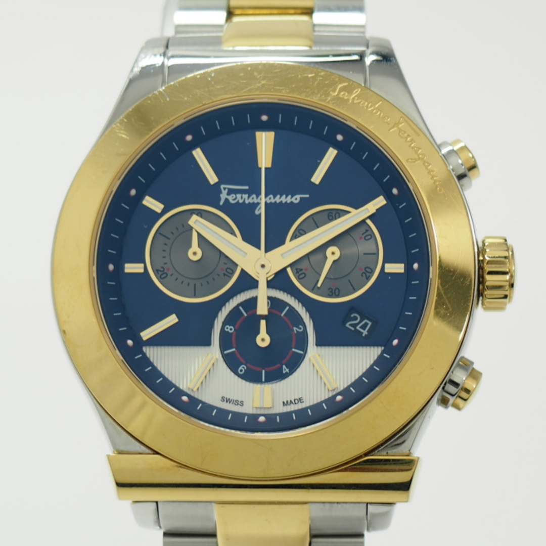 Ferragamo(フェラガモ)のSalvatore Ferragamo メンズ 腕時計 クロノグラフ クオーツ メンズの時計(腕時計(アナログ))の商品写真