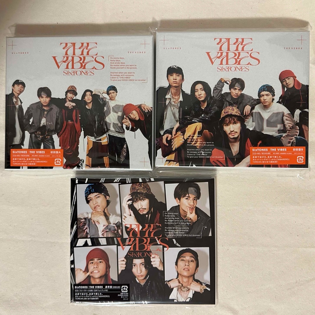 SixTONES VIBES 3形態 エンタメ/ホビーのCD(ポップス/ロック(邦楽))の商品写真