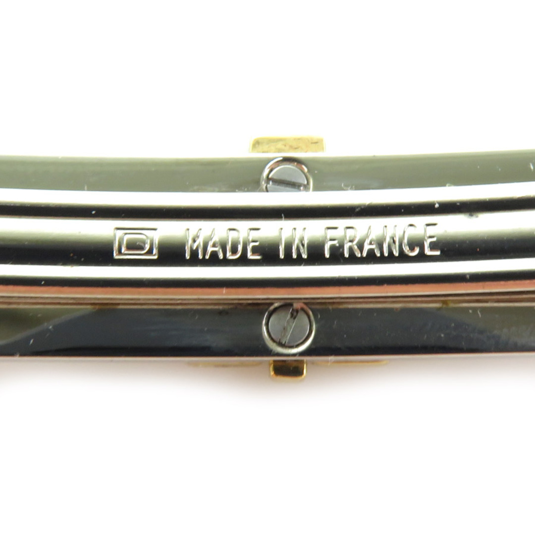エルメス HERMES バレッタ Hロゴ メタル/エナメル シルバー エルメス HERMES バレッタ Hロゴ メタル/エナメル シルバー