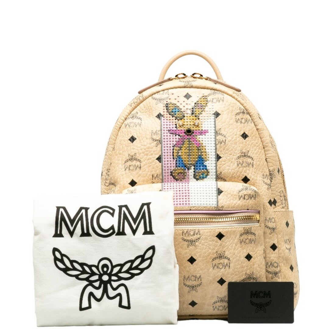 MCM(エムシーエム)のエム シー エム ヴィセトス ロゴグラム ラビット リュックサック バックパック PVC レディース MCM 【1-0139430】 レディースのバッグ(リュック/バックパック)の商品写真