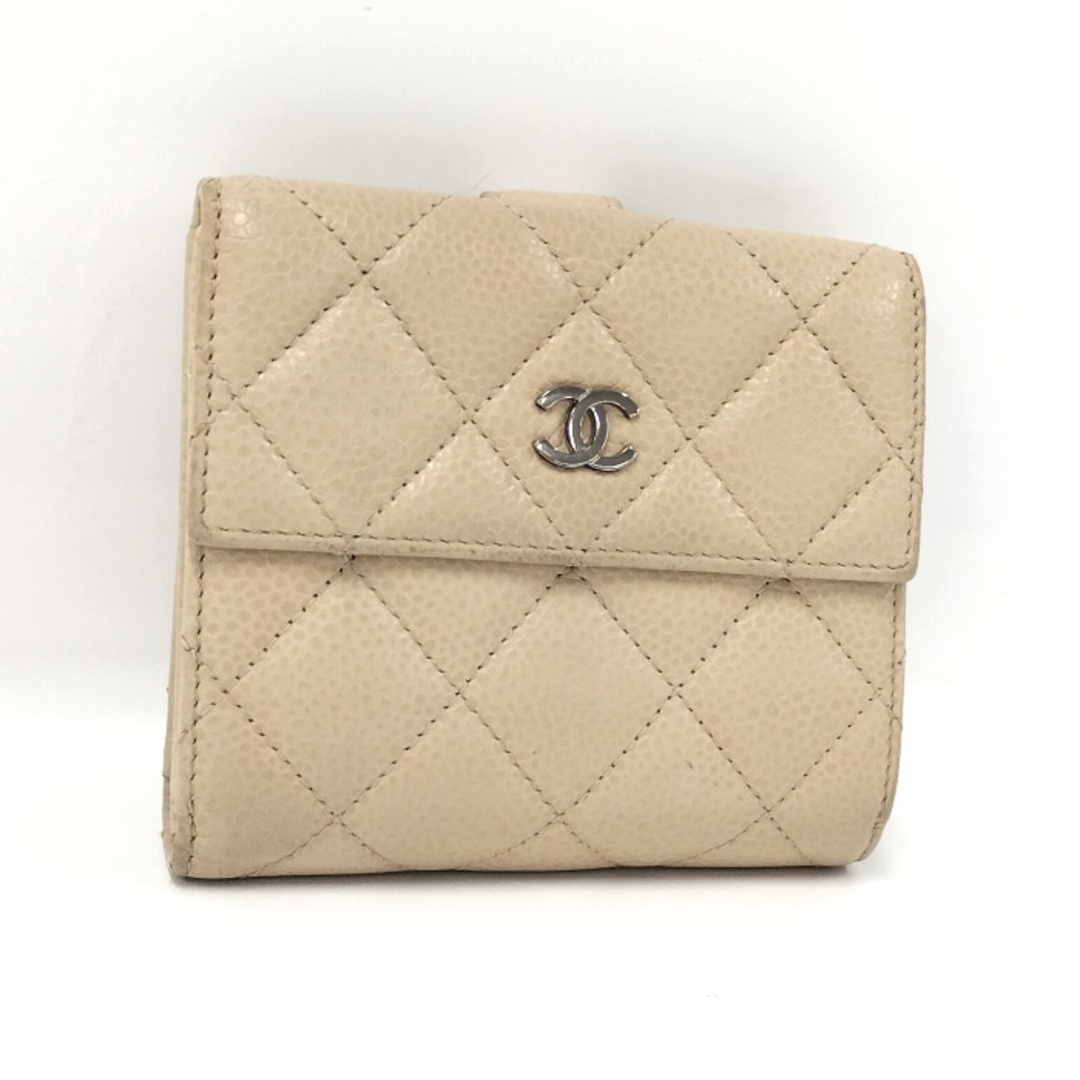 CHANEL - CHANEL Wホック財布 二つ折り財布 ココマーク CHANEL - CHANEL Wホック財布 二つ折り財布 ココマーク
