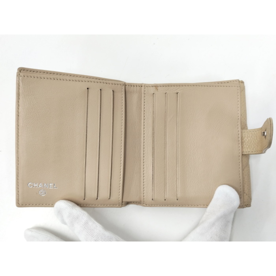 CHANEL - CHANEL Wホック財布 二つ折り財布 ココマーク CHANEL - CHANEL Wホック財布 二つ折り財布 ココマーク
