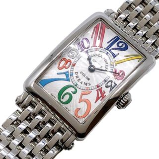 フランクミュラー(FRANCK MULLER)の　フランク・ミュラー FRANCK MULLER ロングアイランド カラードリーム 902QZCOLDRM シルバー ステンレススチール レディース 腕時計(腕時計)