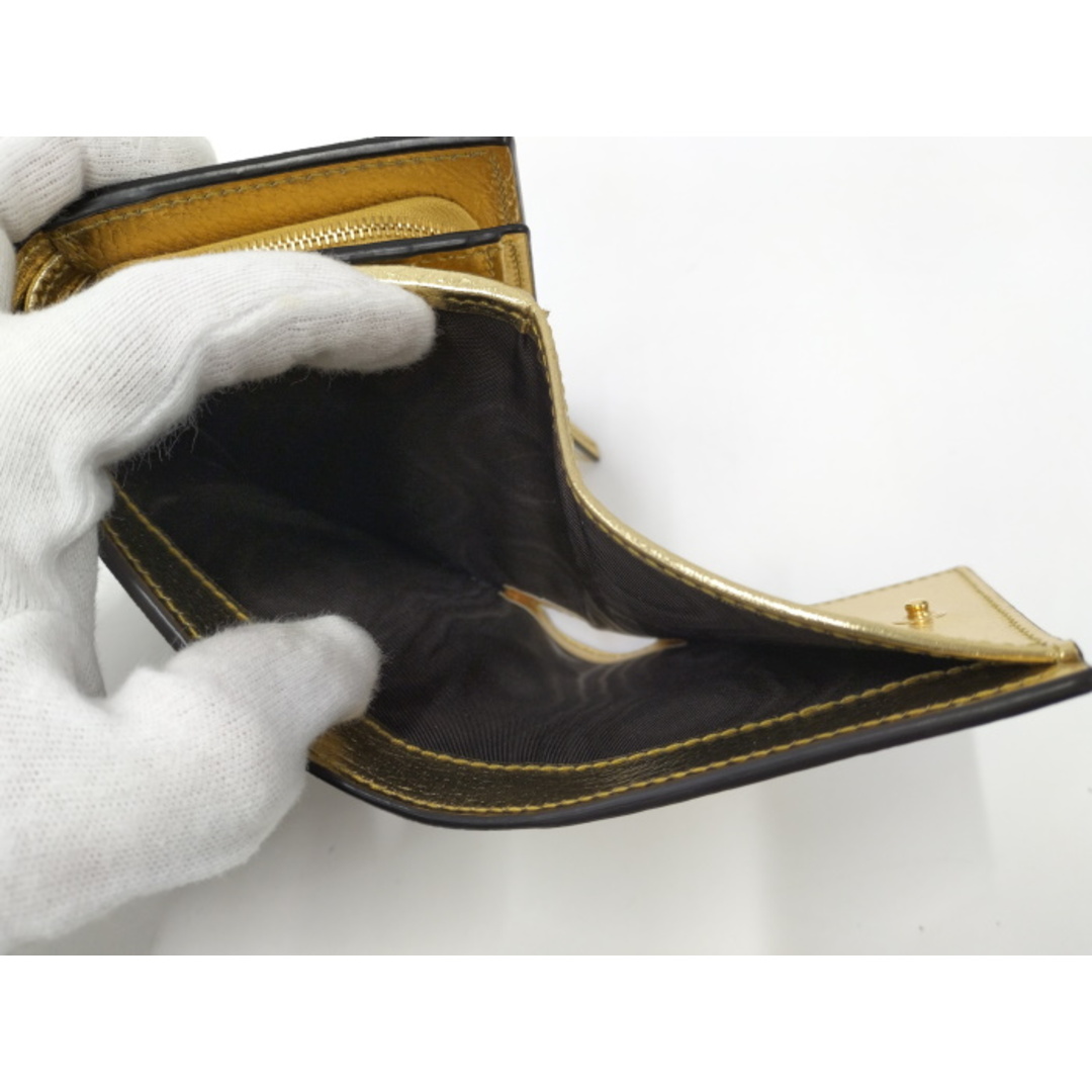 GUCCI - GUCCI ダブルG メタリックウォレット 二つ折り財布 日本 GUCCI - GUCCI ダブルG メタリックウォレット 二つ折り財布 日本