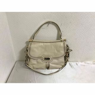 コーチ(COACH)の本物コーチCOACH本革レザー2wayハンドバッグワンショルダーバック白(ショルダーバッグ)