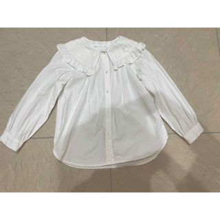 ザラキッズ(ZARA KIDS)のZARAキッズ　ビックカラーフリルブラウス(ブラウス)