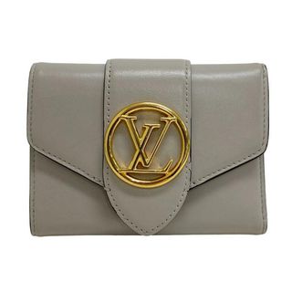 ルイヴィトン(LOUIS VUITTON)のルイヴィトン LOUIS VUITTON 三つ折り財布
 ポルトフォイユ ポンヌフ M80475 グレー(財布)