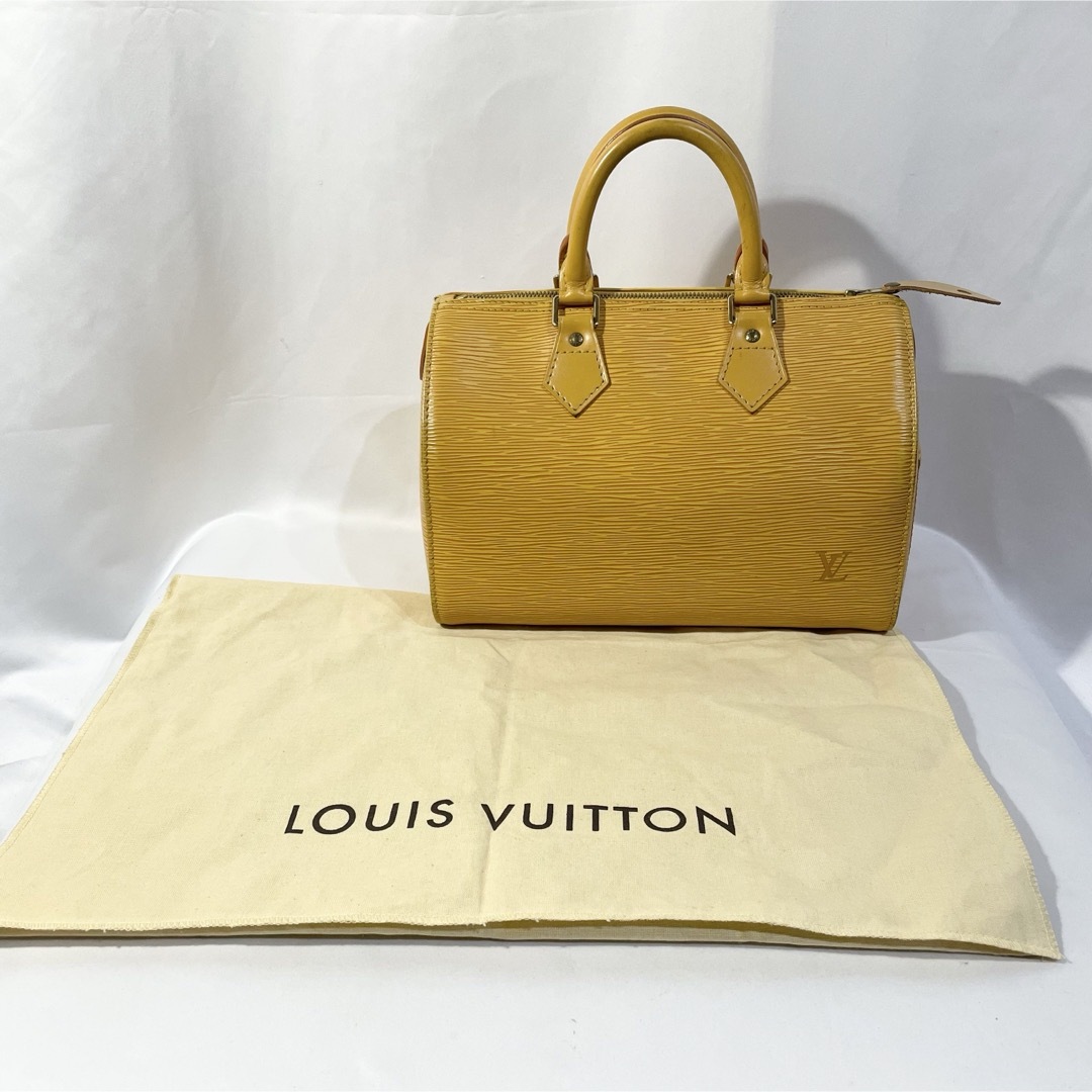 LOUIS VUITTON(ルイヴィトン)の美品 正規品 ルイヴィトン ハンドバッグ スピーディ エピ 黄色 ミニボストン レディースのバッグ(ボストンバッグ)の商品写真
