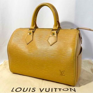 ルイヴィトン(LOUIS VUITTON)の美品 正規品 ルイヴィトン ハンドバッグ スピーディ エピ 黄色 ミニボストン(ボストンバッグ)