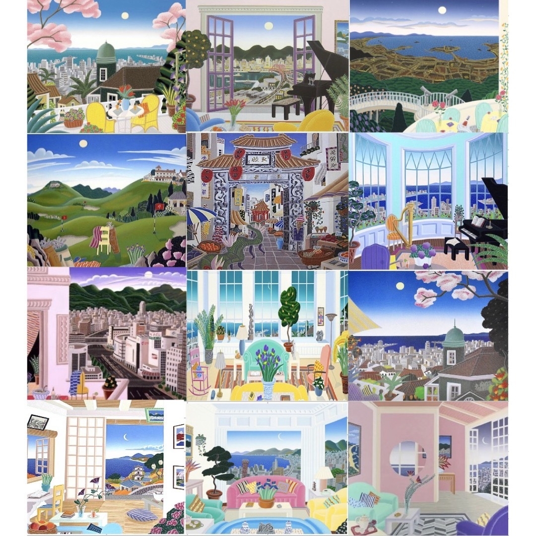 大人の塗り絵　トーマスマックナイト　神戸風景画　絵画アート エンタメ/ホビーの本(アート/エンタメ)の商品写真