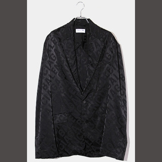 バレンシアガ(Balenciaga)の21SS バレンシアガ フルイドジャガードジャケット BLACK ブラック L(テーラードジャケット)